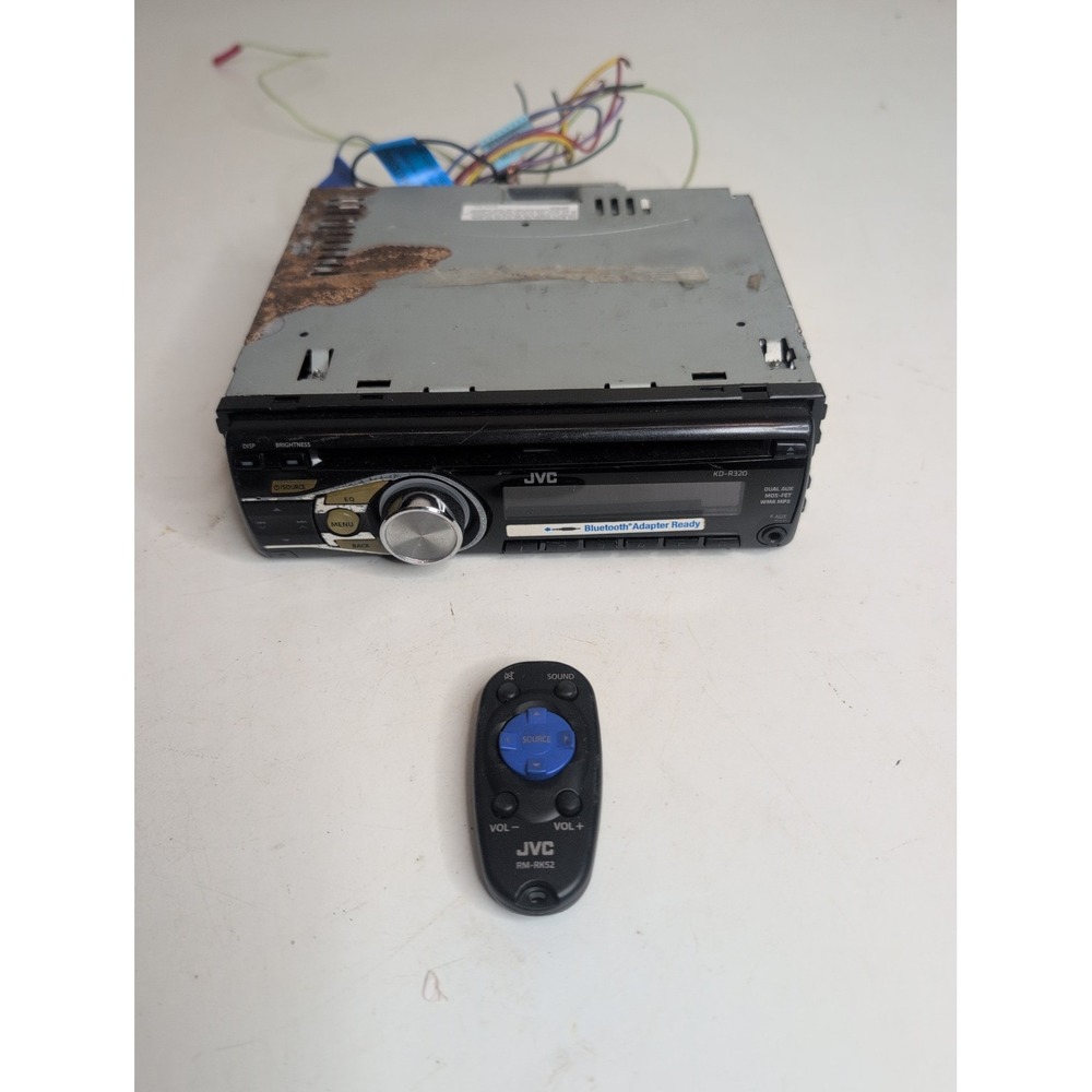JVC KD-R320 CD Player/MP3 In Dash Receiver + RM-RK52 Remote